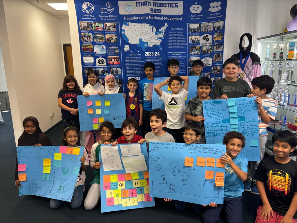 FLL team in action