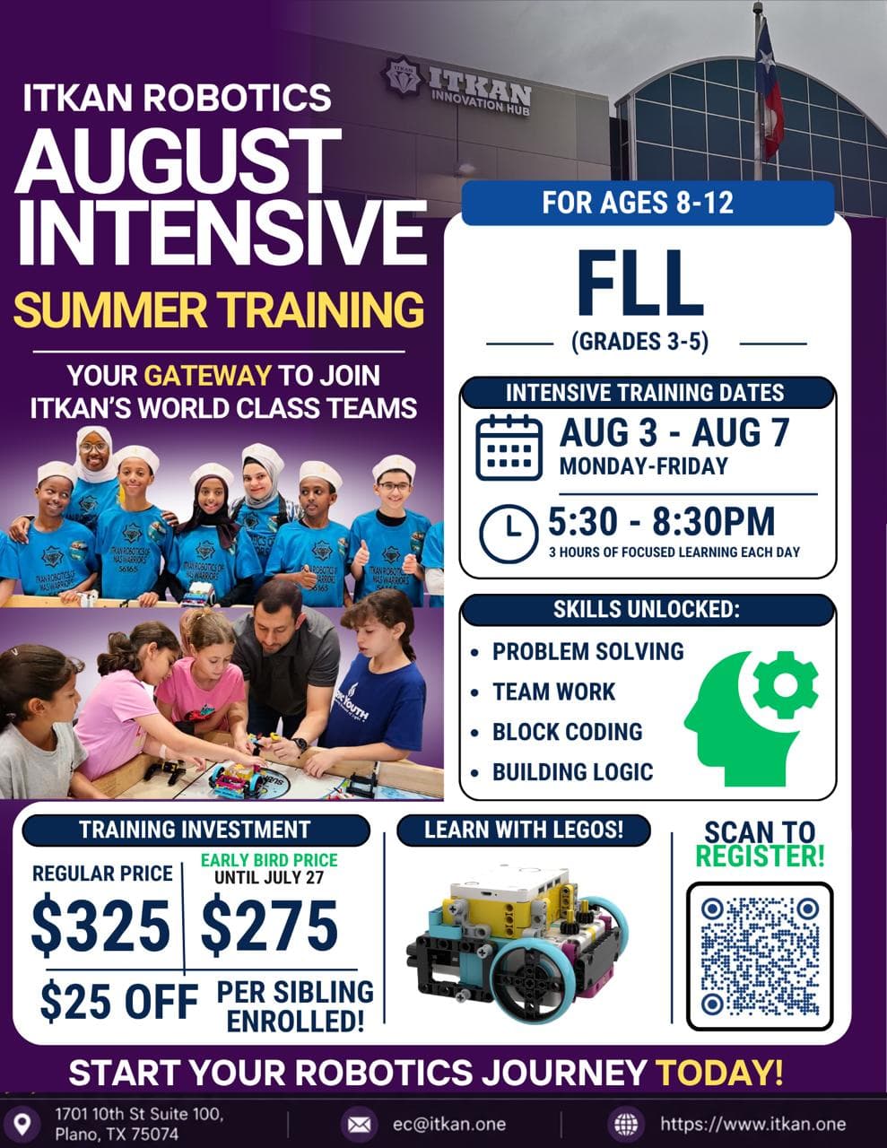 ITKAN FLL Intensive Summer Training