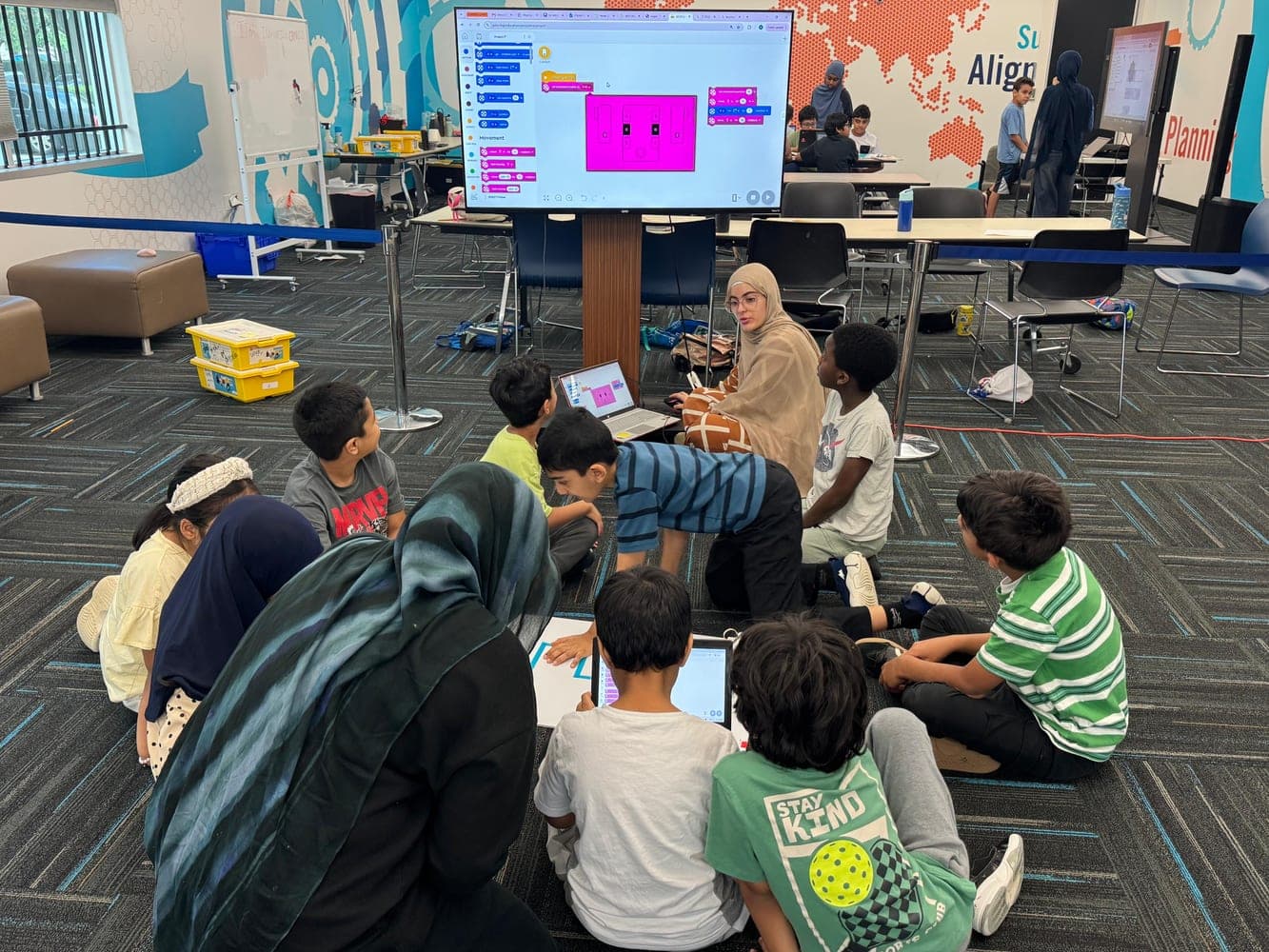 ITKAN students at work during a summer training session