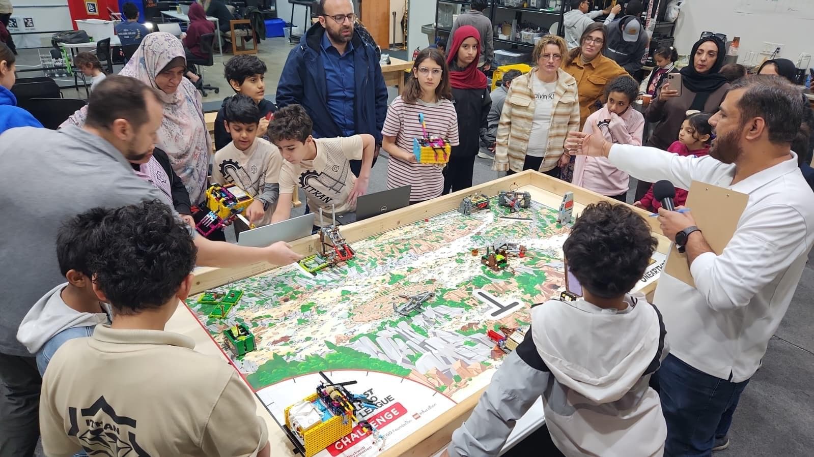FLL team in action